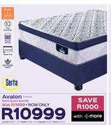 Serta Avalon 152cm Queen Bed Set