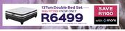 Sleepmasters Pearl 137cm Double Bed Set