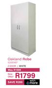 Steel & Rose Oakland Robe 2 Door White