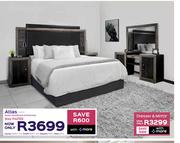 Atlas Queen Headboard & Pedestals