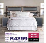Boston Queen Headboard & Pedestals