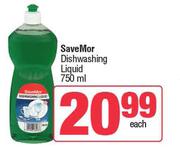SaveMor Dishwashing Liquid-750ml Each