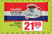 SaveMor Tagless Teabags-100s Each