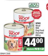 Spar Woof Wet Dog Food Assorted-For 2 x 820g