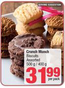 Crunch Munch Biscuits Assorted-500g/400g