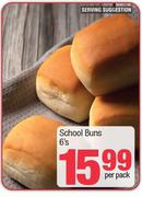 School Buns-6's Per Pack