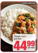 Chicken Curry & Rice-Per Meal