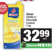   Clover Vanilla Or Chocolate Custard-1kg Each
