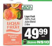 Liqui-Fruit 100% Fruit Juice Blend-2Ltr Each