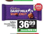 Cadbury Chocolate Slabs Assorted-150g Each