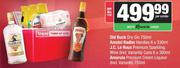 Old Buck Dry Gin 750ml,Amstel Radler Handies 6x330ml,JC Le Roux Wine Cans 6x300ml & Ama Liqueur 50ml