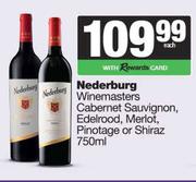 Nederburg Winemasters Cabernet Sauvignon, Edelrood, Merlot, Pinotage Or Shiraz-750ml Each