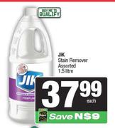 Jik Stain Remover Assorted-1.5Ltr Each