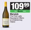 Warwick The First Lady Sauvignon Blanc Or Chardonnay-750ml Each