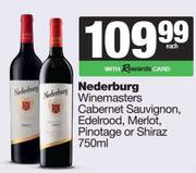 Nederburg Winemasters Cabernet Sauvignon, Edelrood, Merlot, Pinotage Or Shiraz-750ml Each