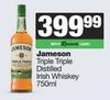Jameson Triple Triple Distilled Irish Whisky-750ml