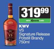 KWV VS Signature Release Potstill Brandy-750ml