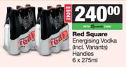 Red Square Energising Vodka Handies-For 2 x 6 x 275ml