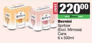 Bernini Spritzer Cans-For 2 x 6 x 500ml