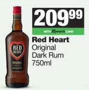 Red Heart Original Dark Rum-750ml