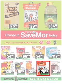 SPAR SaveMor Namibia : Choose To SaveMor Today (25 May - 07 June 2026), page 1