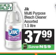 Jik Multi Purpose Bleach Cleaner Assorted-1.5Ltr