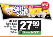 Sta-Soft Refill (Base Or Premium Range)-500ml Each