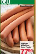 Windhoek Schlachterei Budget Russian-Per Kg