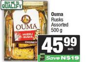 Ouma Rusks Assorted-500g 