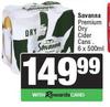 Savanna Premium Dry Cider Cans-6 x 500ml