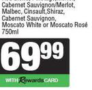 Olive Brook Merlot, Cabernet Sauvignon/Merlot, Malbec, Cinsault, Shiraz, Moscato White/Rose-750ml EA