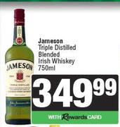 Jameson Triple Distilled Blended Irish Whisky-750ml