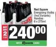 Red Square Energising Vodka (Incl Variants) Handies-For Any 2 x 6 x 275ml