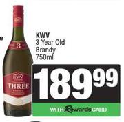 KWV 3 Year Old Brandy-750ml