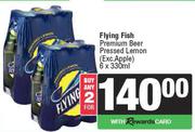 Flying Fish Premium Beer Pressed Lemon (Excl Apple)-For Any 2 x 6 x 330ml