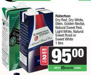 Robertson Dry Red,White,Stein,Golden Nectar,NL Sweet Red,Light White,Rose Or White-For 2 x 1L