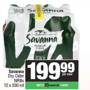 Savanna Dry Cider NRBs-12 x 330ml Per Case