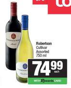 Robertson Cultivar Assorted-750ml Each
