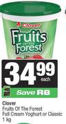 Clover Fruits Of The Forest Full Cream Yoghurt Or Classic-1kg Each