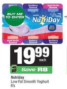 Nutriday Low Fat Smooth Yoghurt-6's Pack