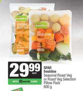 Spar Freshline Seasonal Roast Veg Or Roast Veg Selection Pillow Pack-600g Each