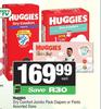 Huggies Dry Comfort Jumbo Pack Diapers Or Pants Assorted Sizes