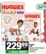 Huggies Gold Taped & Pants Diapers Jumbo Pack Assorted