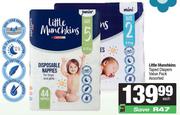 Little Munchkins Taped Diapers Value Pack Assorted