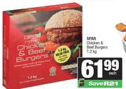 Spar Chicken & Beef Burgers-1.2kg