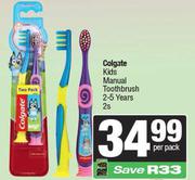 Colgate Kids Manual Toothbrush 2-5 Years-2s Per pack