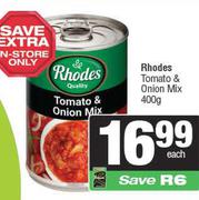 Rhodes Tomato & Onion Mix-400g