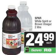 Spar White Spirit Or Brown Vinegar-2Ltr Each
