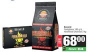 Bosveld Firelighters 180g Or Hardwood Charcoal 3Kg