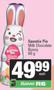 Sweetie Pie Milk Chocolate Bunny-60g